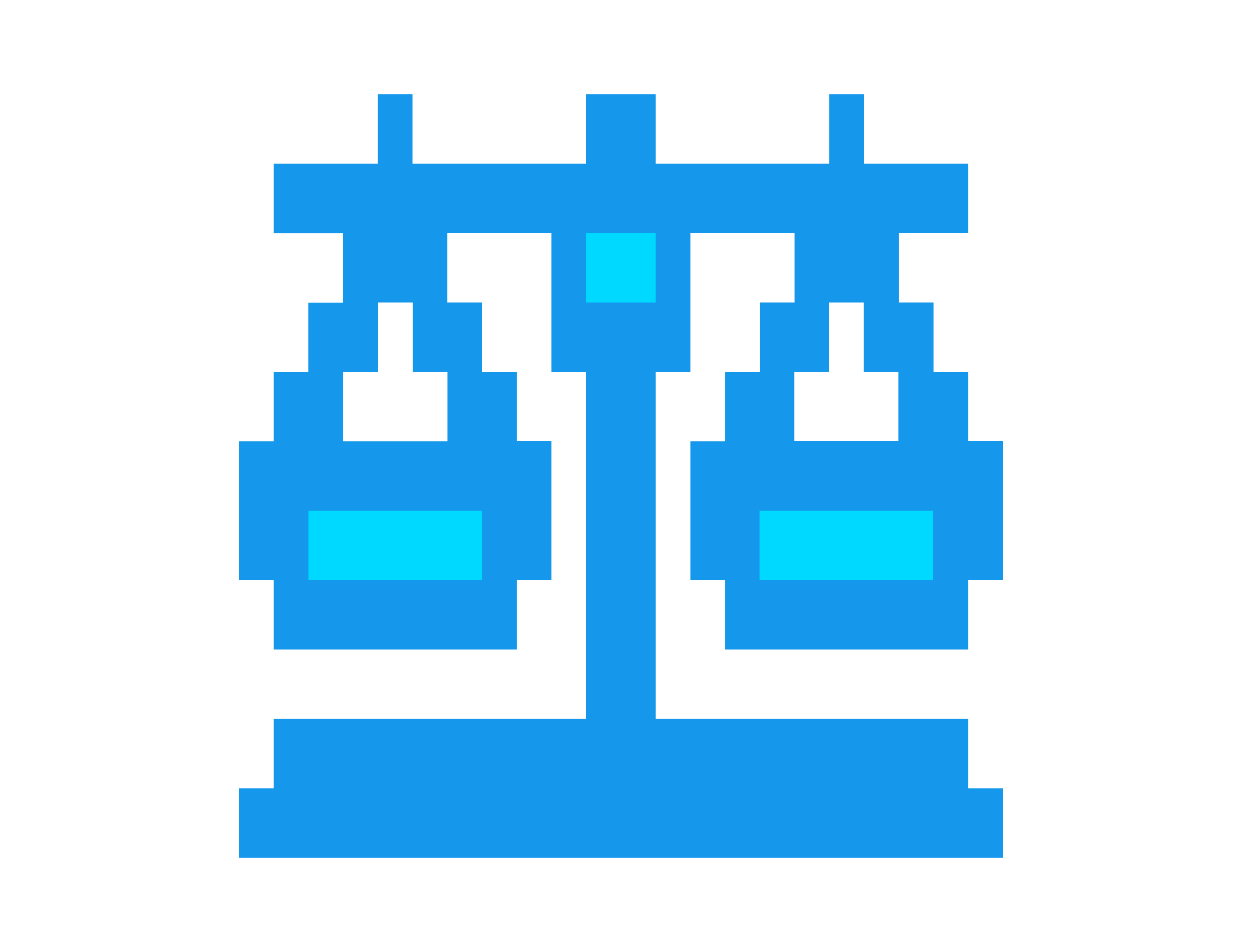 pixelated justice scales